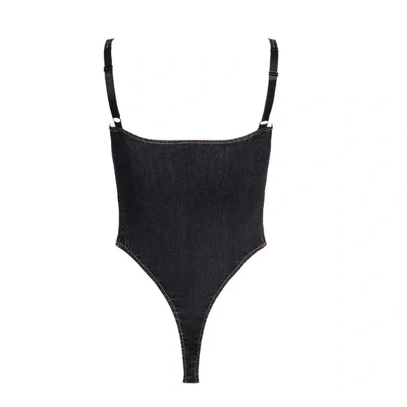 Lioness Black Denim Bodysuit - Picture 4 of 8